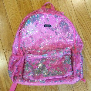 JUSTICE PINK GLITTER BACKPACK